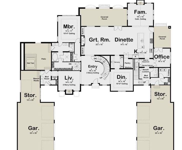 2D floor plan layout of this home in , Fayetteville, GA (Image 3).