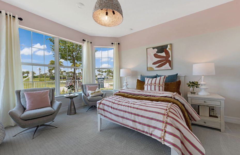 Representative furnished interior of a home built from the Easley by DiVosta in Emerson Oaks, Vero Beach (Image 8).