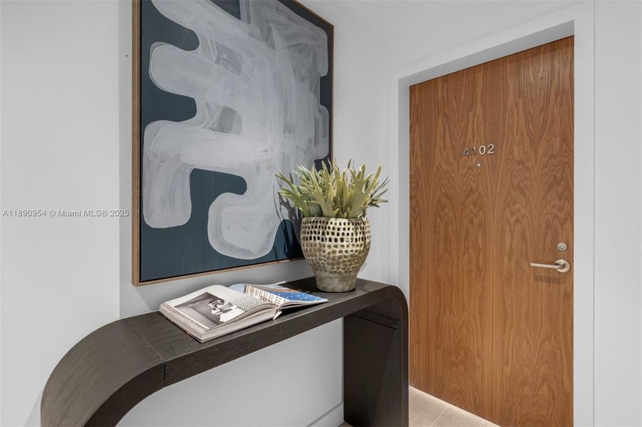 Furnished interior view inside a new home in Five Park, Miami Beach (Image 14). Furnished interior view inside a new home in Five Park, Miami Beach (Image 14).