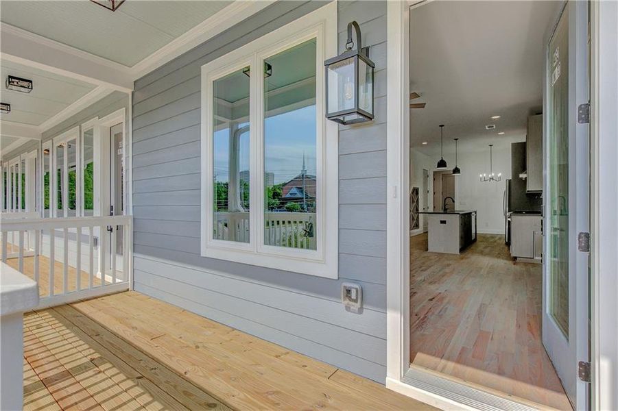Exterior details and patio area of a home in , Atlanta (Image 28).