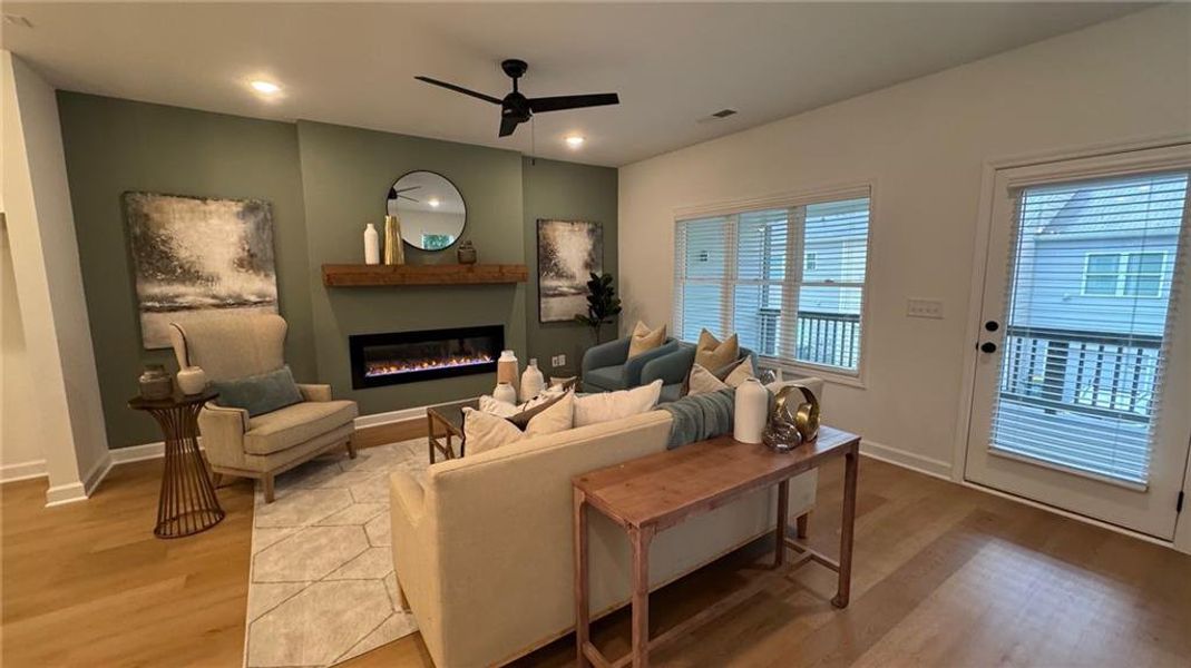 Furnished interior view inside a new home in East Park Village, Kennesaw (Image 9). Furnished interior view inside a new home in East Park Village, Kennesaw (Image 9).