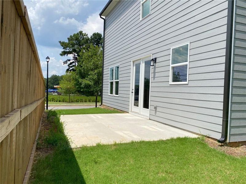 Exterior details and patio area of a home in , Lilburn (Image 31).
