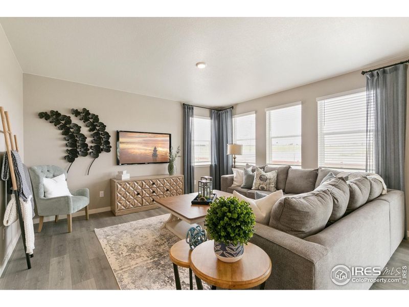 Furnished interior view inside a new home in Vista Meadows, Fort Lupton (Image 23). Furnished interior view inside a new home in Vista Meadows, Fort Lupton (Image 23).