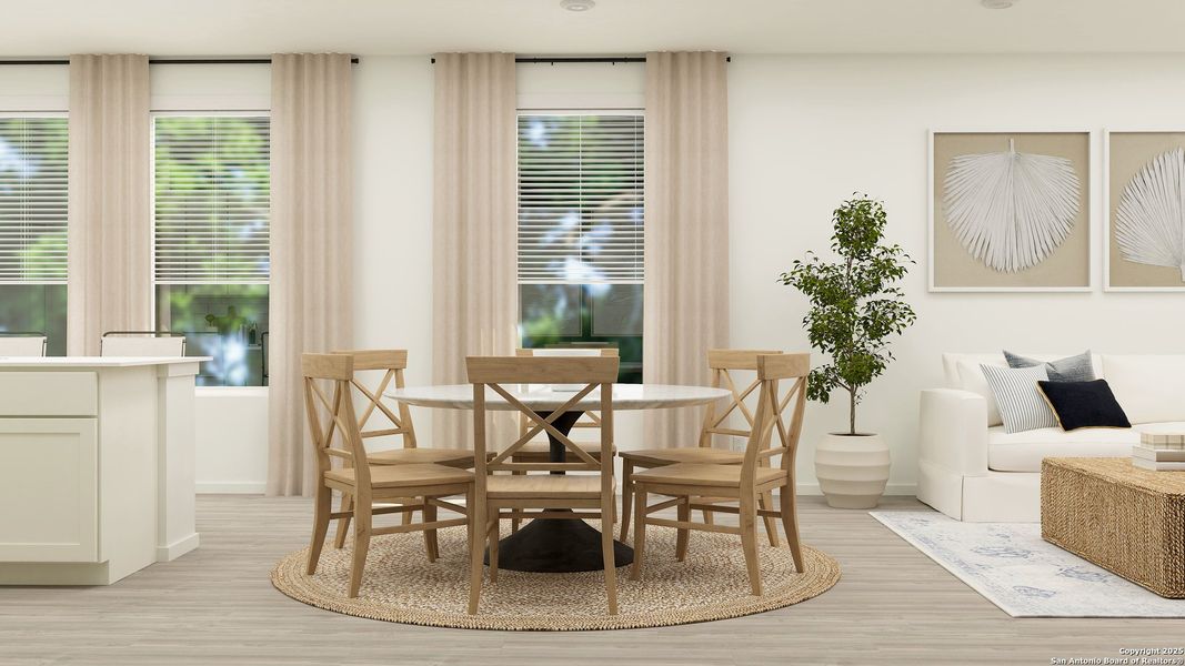 Furnished interior view inside a new home in Randolph Crossing, Converse (Image 6).