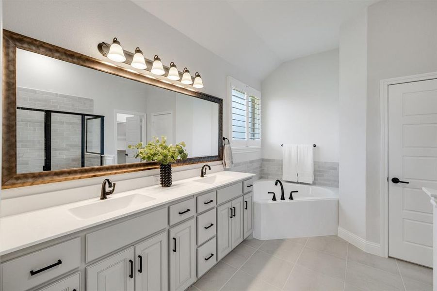 Furnished interior view inside a new home in Lovers Landing, Forney (Image 4).