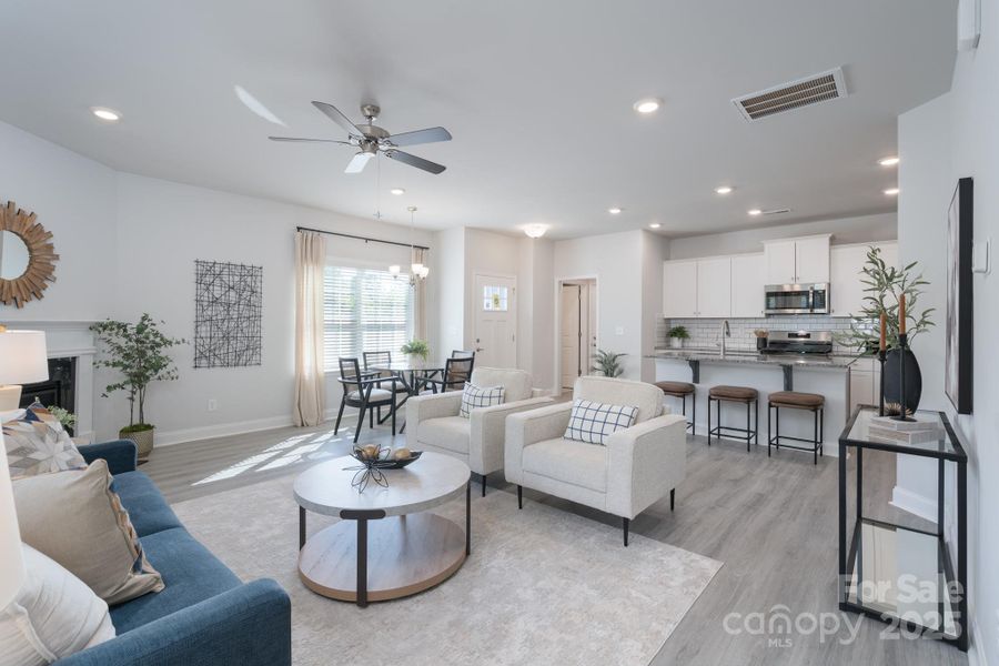 Furnished interior view inside a new home in Pine Trace, Gastonia (Image 21).