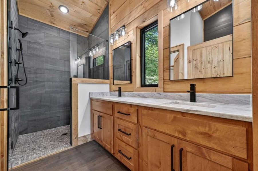 Furnished interior view inside a new home in , Blue Ridge (Image 14).