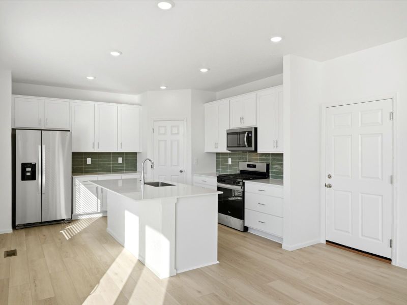 Furnished interior view inside a new home in Meridian Ranch, Peyton (Image 4).