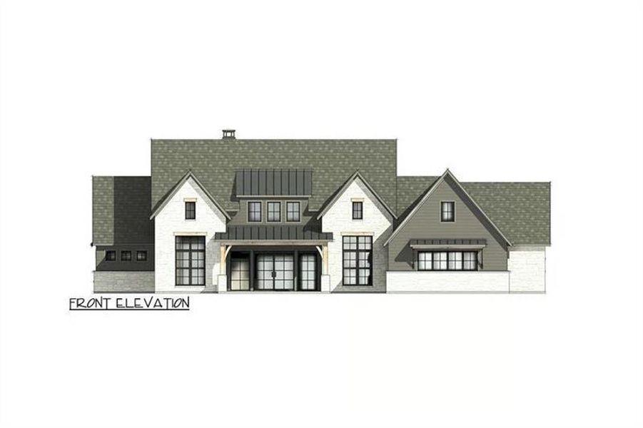 Exterior rendering of this home design in , Rome, GA (Image 3).
