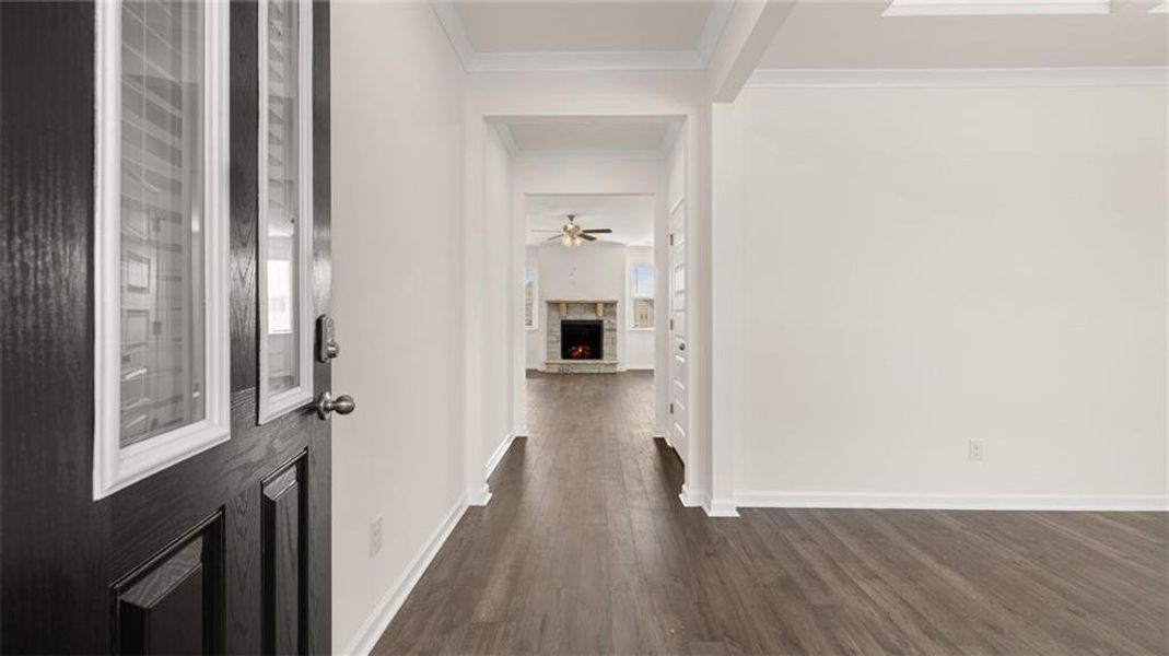 Spacious, unfurnished interior of a new home in Heritage Pointe, Senoia (Image 17). Spacious, unfurnished interior of a new home in Heritage Pointe, Senoia (Image 17).