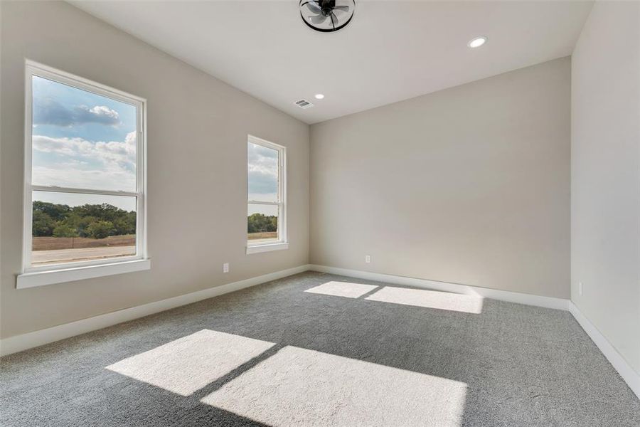 View of carpeted empty room