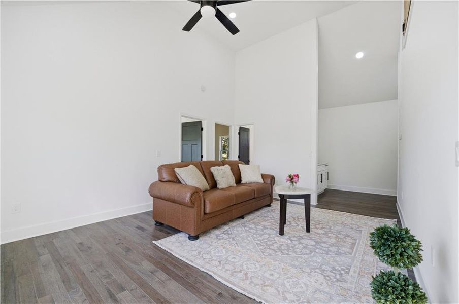 Furnished interior view inside a new home in , Atlanta (Image 26).