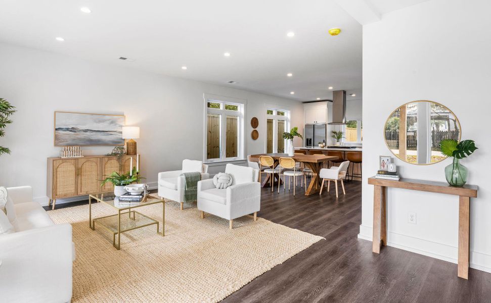 Furnished interior view inside a new home in , Charleston (Image 37). Furnished interior view inside a new home in , Charleston (Image 37).