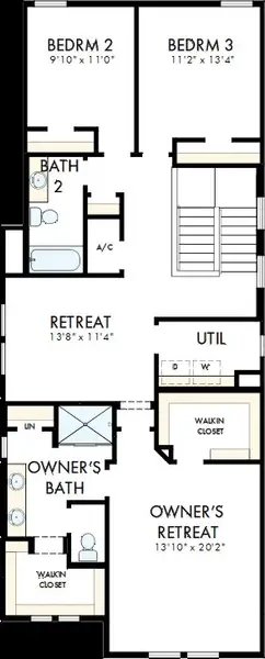 2D floor plan layout of this home in Palmeras at Crossprairie – The Magnolia Collection, St. Cloud, FL (Image 3). 2D floor plan layout of this home in Palmeras at Crossprairie – The Magnolia Collection, St. Cloud, FL (Image 3).