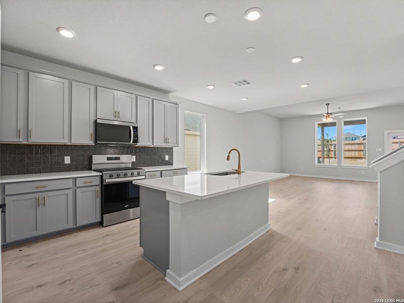 Furnished interior view inside a new home in Hunter's Ranch, San Antonio (Image 11).
