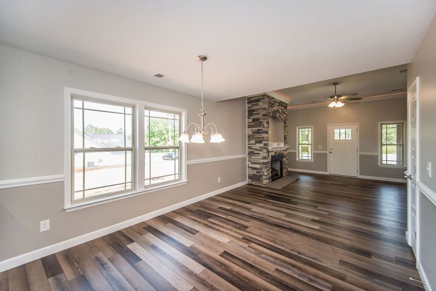 Representative unfurnished interior of a home built from the Pacific by Enchanted Homes in Hampshire Heights, Moore (Image 23).
