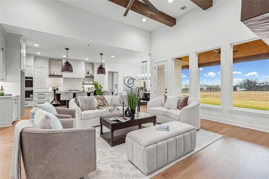 Furnished interior view inside a new home in SouthBend Estates, Granbury (Image 8).