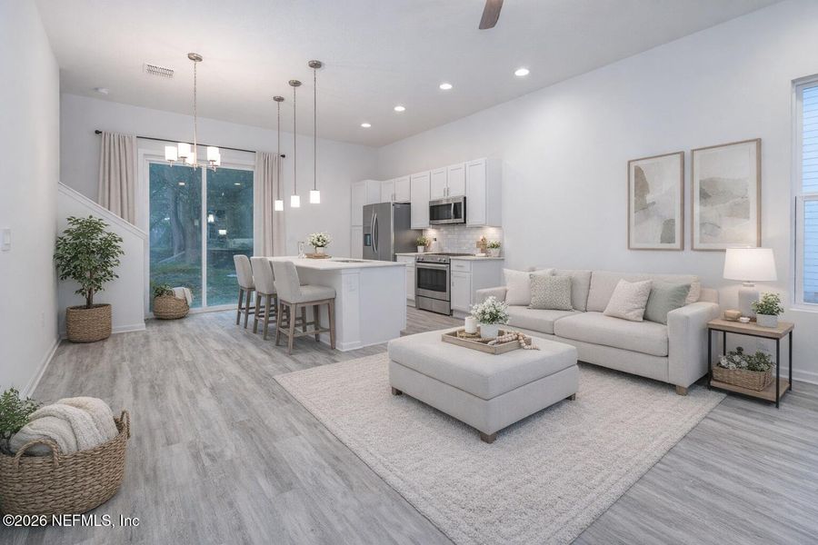 Furnished interior view inside a new home in , Jacksonville (Image 5).