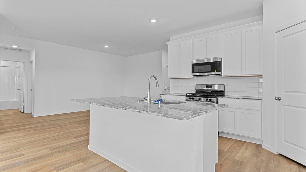 Furnished interior view inside a new home in Watermark, Alvin (Image 4).
