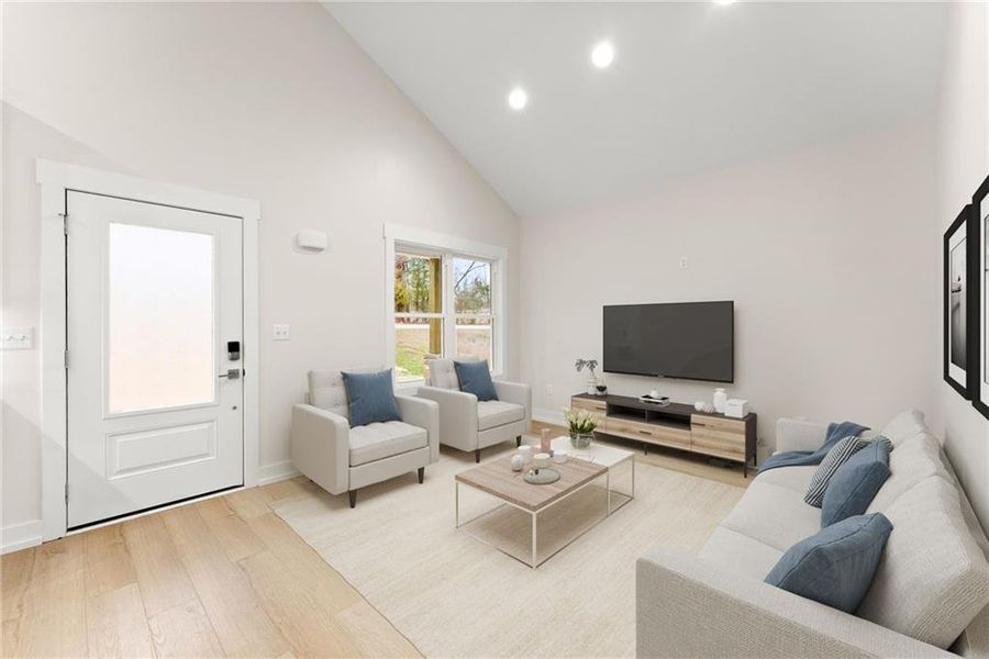 Furnished interior view inside a new home in , Gainesville (Image 6).