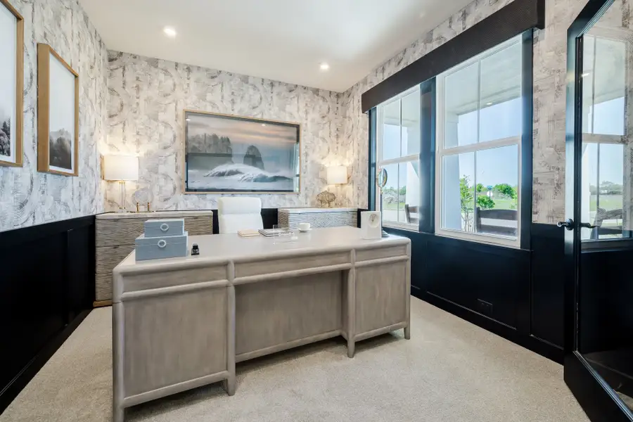 Representative furnished interior of a home built from the Grandin by Fischer Homes in The Dunes at Sandbar, Santa Rosa Beach (Image 48).