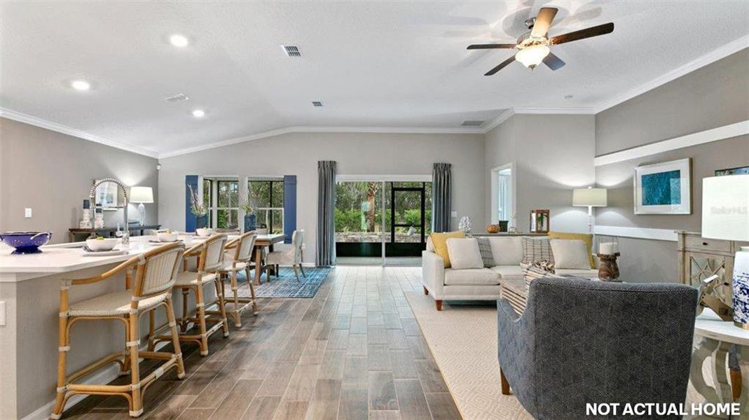 Furnished interior view inside a new home in Sawmill Branch, Palm Coast (Image 15).