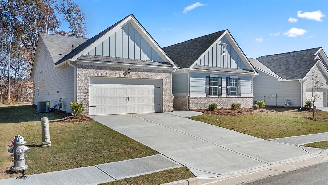 Representative exterior photo of a completed home built from the Denton by D.R. Horton in Liberty Crossing, Braselton, GA (Image 21).