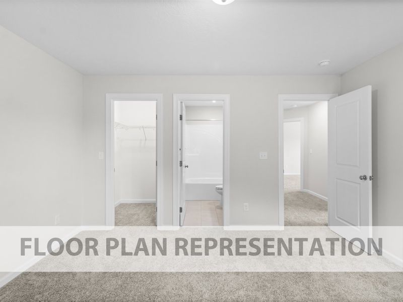 Representative unfurnished interior of a home built from the Oglethorpe by Ivey Homes in Tillery Park, Grovetown (Image 18).