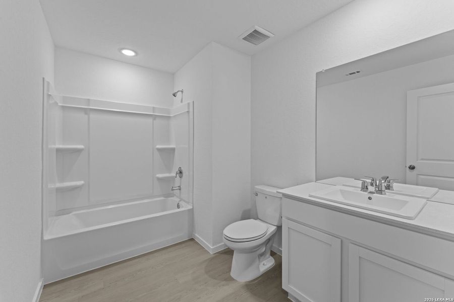 Furnished interior view inside a new home in Higdon Crossing, San Antonio (Image 5). Furnished interior view inside a new home in Higdon Crossing, San Antonio (Image 5).