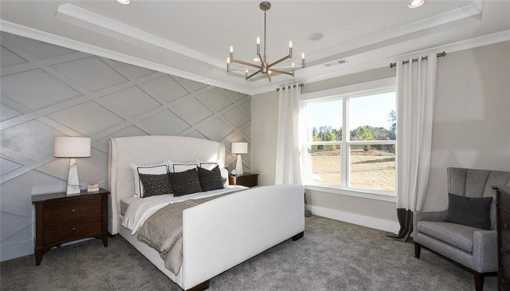 Furnished interior view inside a new home in Traditions of Braselton, Jefferson (Image 7).