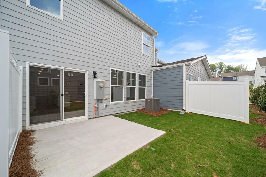 Front exterior of a new home in Harbor Crossing, Greensboro, NC, highlighting curb appeal (Image 19).