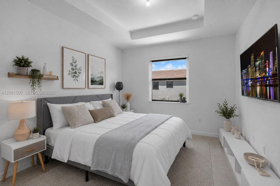 Furnished interior view inside a new home in , Miami (Image 18). Furnished interior view inside a new home in , Miami (Image 18).