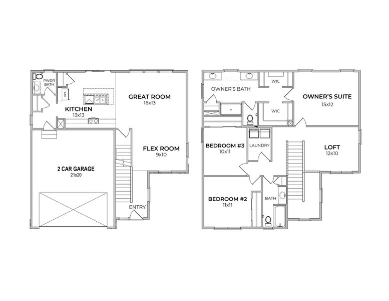 2D floor plan layout for the Welby by Baessler Homes in Hudson Hills, Hudson, CO (Image 3). 2D floor plan layout for the Welby by Baessler Homes in Hudson Hills, Hudson, CO (Image 3).