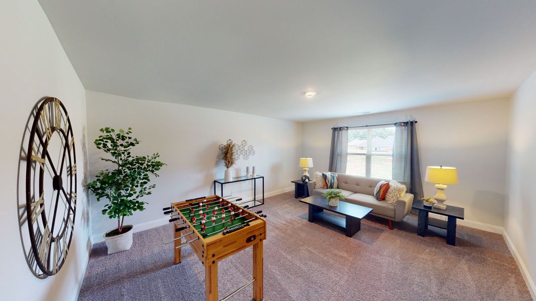 Furnished interior view inside a new home in Harrison Valley, Simpsonville (Image 16). Furnished interior view inside a new home in Harrison Valley, Simpsonville (Image 16).