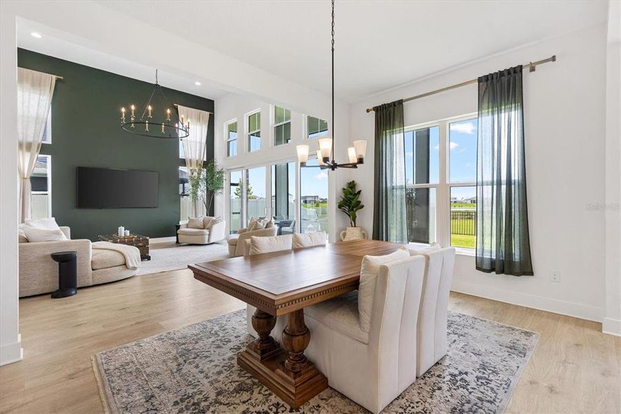Furnished interior view inside a new home in , Okahumpka (Image 19).