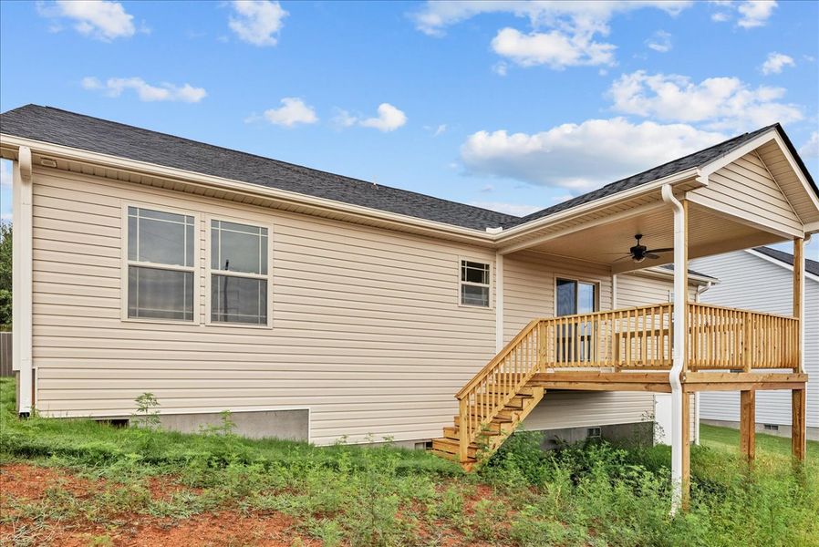 Representative exterior photo of a completed home built from the Startex by Enchanted Homes in Huckleberry Cove, Chesnee, SC (Image 22). Representative exterior photo of a completed home built from the Startex by Enchanted Homes in Huckleberry Cove, Chesnee, SC (Image 22).