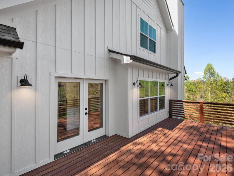 Exterior details and patio area of a home in , Weaverville (Image 21).