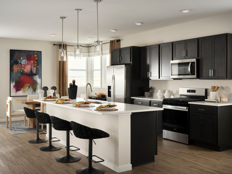 Furnished interior view inside a new home in Barefoot, Firestone (Image 4).