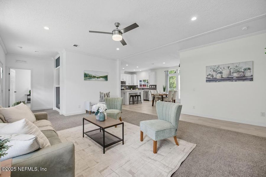 Furnished interior view inside a new home in , Macclenny (Image 14).