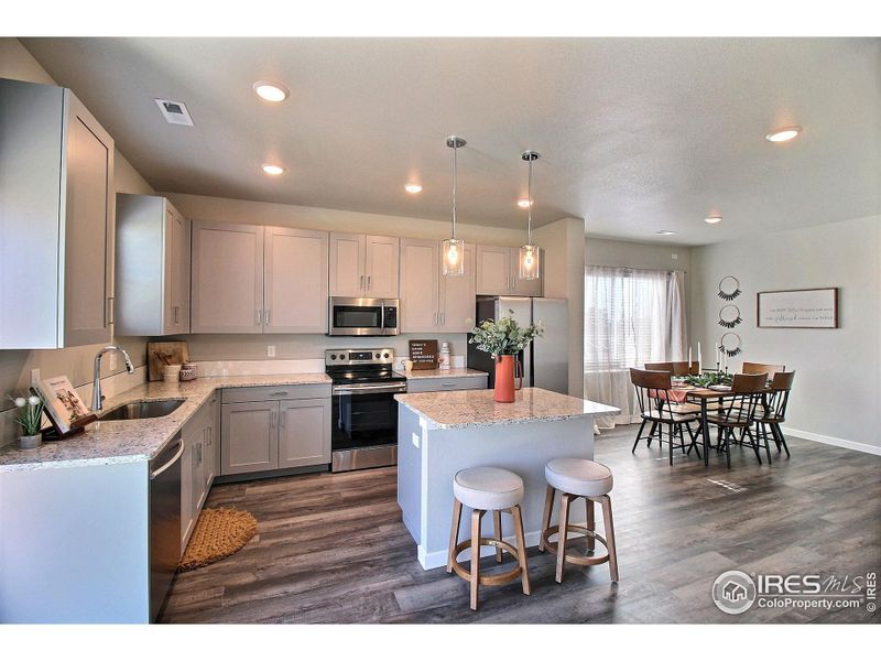 Furnished interior view inside a new home in Liberty Draw, Evans (Image 9).