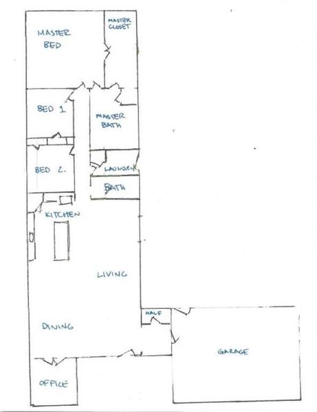 2D floor plan layout of this home in , Van, TX (Image 3).
