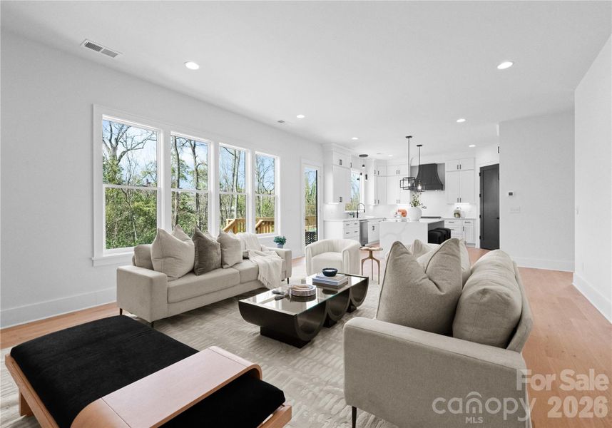 Furnished interior view inside a new home in , Charlotte (Image 9).