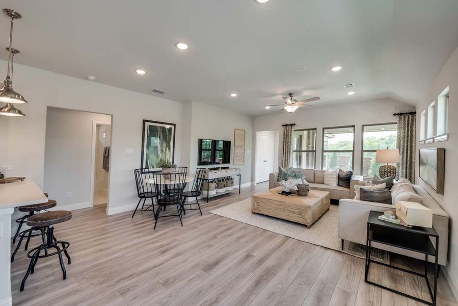 Representative furnished interior of a home built from the Melrose by Pacesetter Homes in Elevon, Lavon (Image 6).
