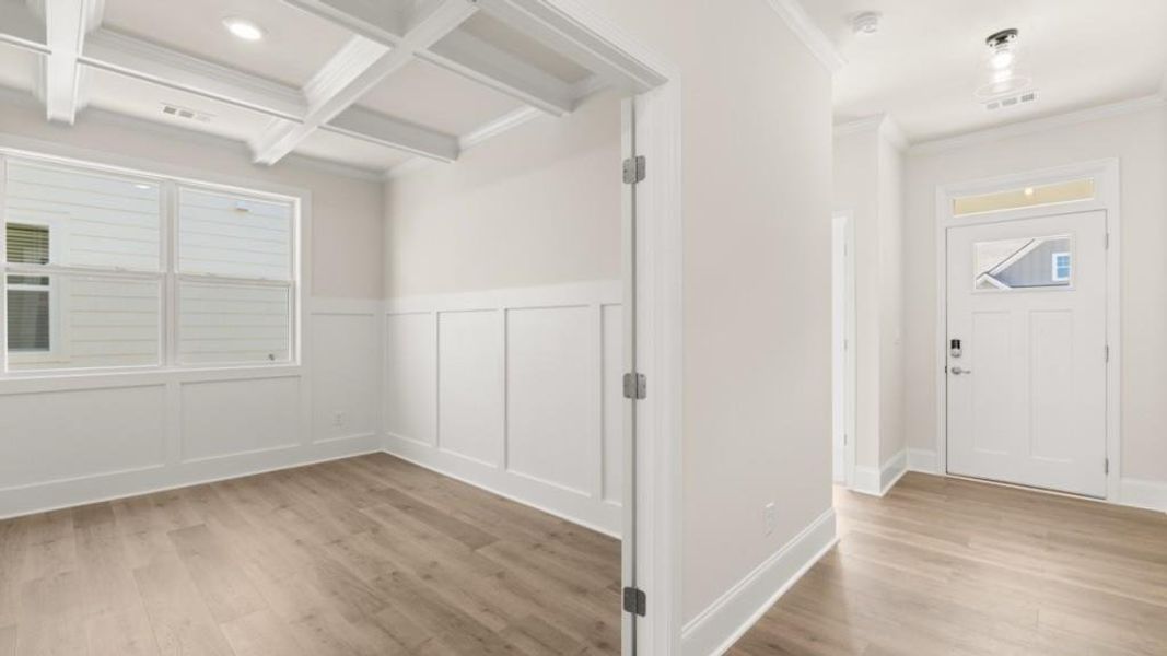 Spacious, unfurnished interior of a new home in Hamptons at Riverwood North, Dallas (Image 27).