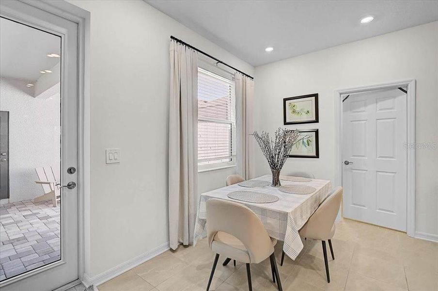 Furnished interior view inside a new home in , Sarasota (Image 8).