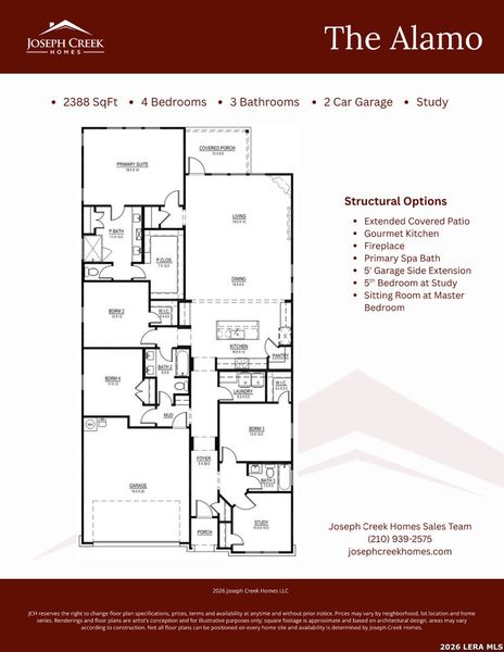 2D floor plan layout of this home in , Castroville, TX (Image 3).