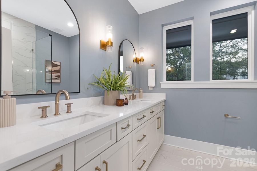 Furnished interior view inside a new home in , Charlotte (Image 8).