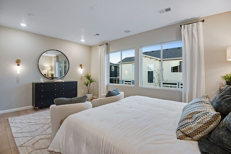 Furnished interior view inside a new home in Reunion, Commerce City (Image 9).