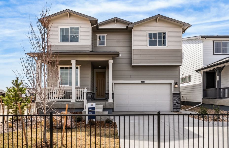 Representative exterior photo of a completed home built from the Loyola by Pulte Homes in Cordovan, Longmont, CO (Image 18).