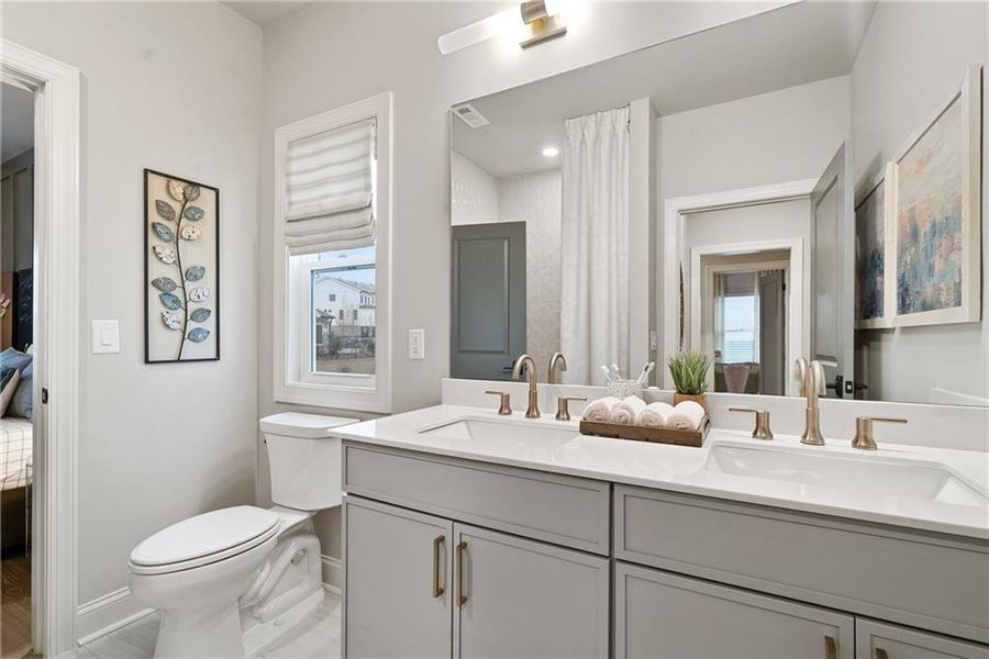 Furnished interior view inside a new home in Palisades Single Family, Cumming (Image 30).